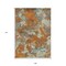 Edge Collections - 9' x 12' - Orange - Abstract Washable Area Rug for Indoor and Outdoor Spaces - 1 Piece